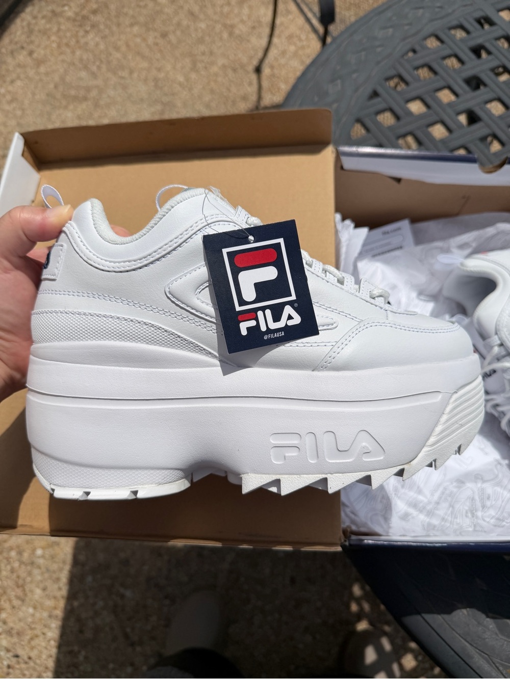 FILA Disruptor II Wedge Women's Sneakers Size 9.5 NWT